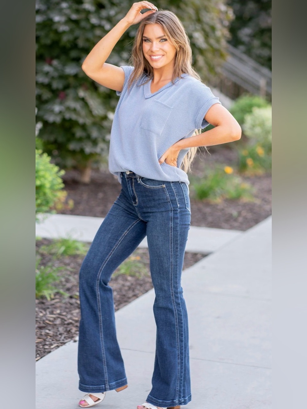 JUDY BLUE High Waist Flare Jeans